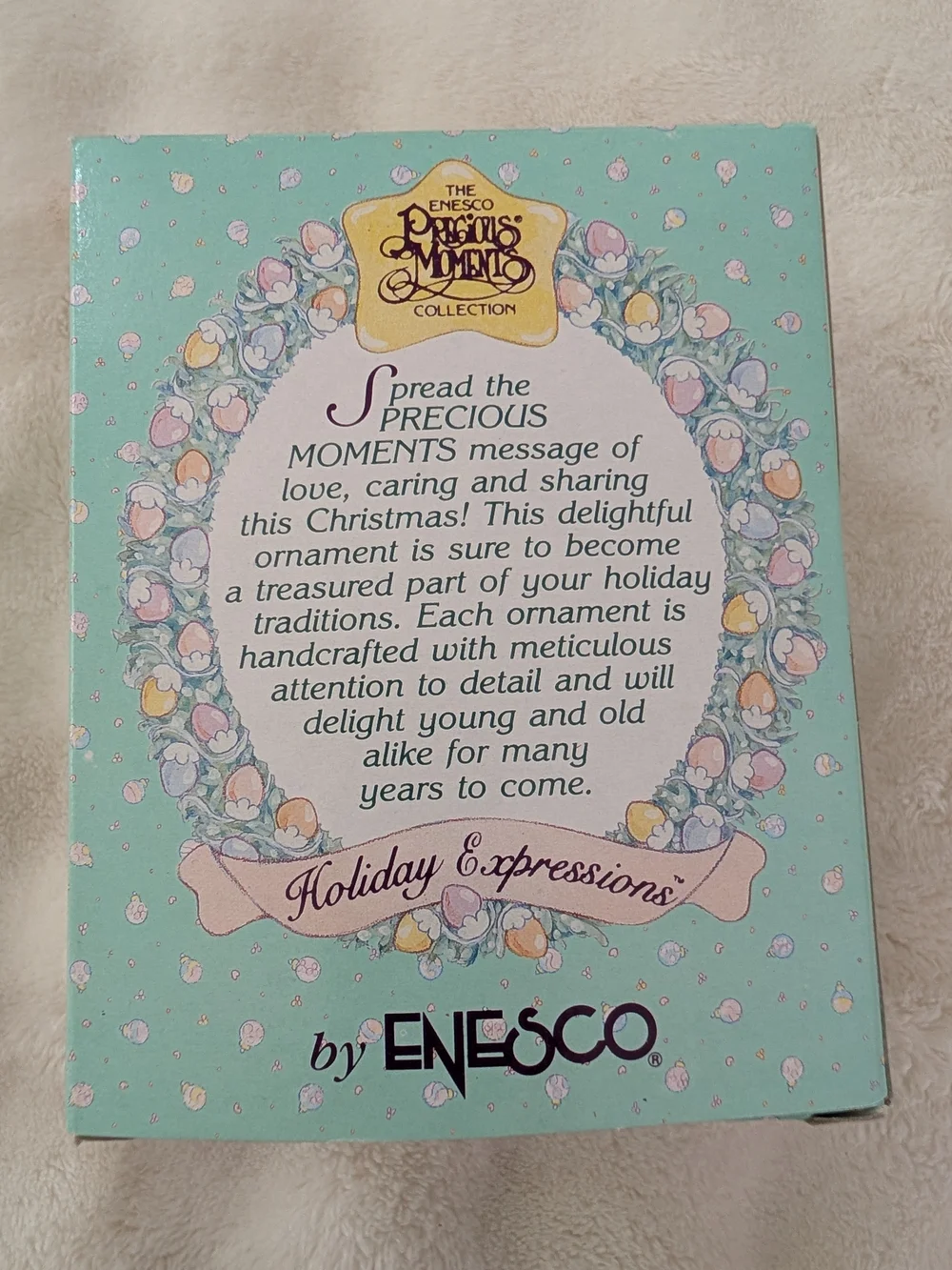 Vintage Precious Moments “Christmas Express” Christmas ornament from the Enesco